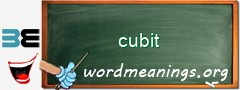 WordMeaning blackboard for cubit